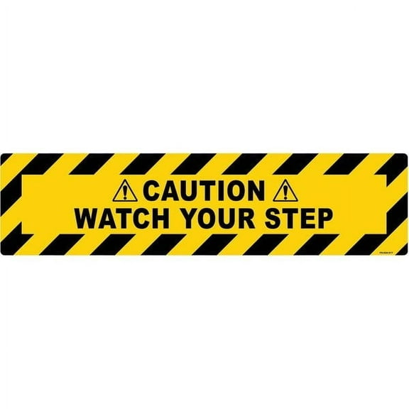 Stranco Anti-Slip Floor Sign,6 inx24 in,Vinyl FS-624-617