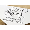 thumbnail image 2 of Pre Inked Wedding Invitation Rubber Stamp Return Address Self Inking Stamper Personalized Gifts Design By Printtoo, 2 of 2