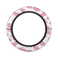 thumbnail image 7 of ZUXONGSY Pink Cow Print Golf Cart Steering Wheel Cover Car Interior Accessories Universal Club Car Steering Wheel Cover Feels Good in Handling Steering Wheel Cover Gifts for Women Girls, 7 of 7