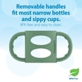 thumbnail image 5 of Dr. Brown's Milestones 100% Silicone Baby Bottle Handles, Narrow, Green, 1 Pack, 5 of 7