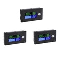 thumbnail image 1 of 5X Battery Capacity Monitor,10-100V Battery Meter, 12V 24V 48V Percentage Voltage Fahrenheit Temperature Indicator Meter, 1 of 6