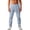 Sky Blue, variant on Zimjoy Men's Cotton Linen Pants Taper Slim Fit Straight Leg Sports Pants Drawstring Elastic Casual Trousers with Pockets,Beige L
