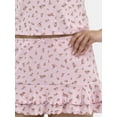 thumbnail image 4 of No Boundaries Sleepwear Pointelle Skort, Women's, Sizes XS-XXL, 4 of 5