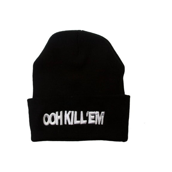 Ooh Kill 'Em Black Cuffed Beanie