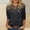 Black, variant on 3/4 Sleeve Tops for Women Dressy Crewneck Pullover Shirts Sequin Print Blouse Fashion Comfortable Hot Pink 3XL
