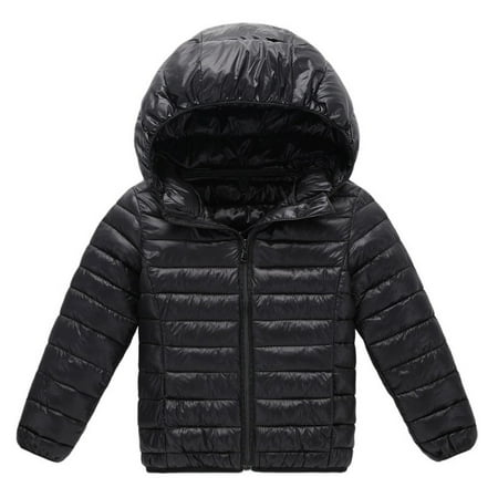 

SYNPOS Kids Boys Girls Winter Coats for Kids with Hoods Light Puffer Jacket