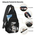 thumbnail image 4 of Tool Band Sling Backpack Travel Hiking Chest Bag Daypack Multipurpose Crossbody Shoulder Bag, 4 of 9