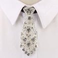 thumbnail image 3 of Cravate en Strass Mode Ajustable Cravate de Fête Cravate en Strass pour Hommes Femmes, 3 of 10