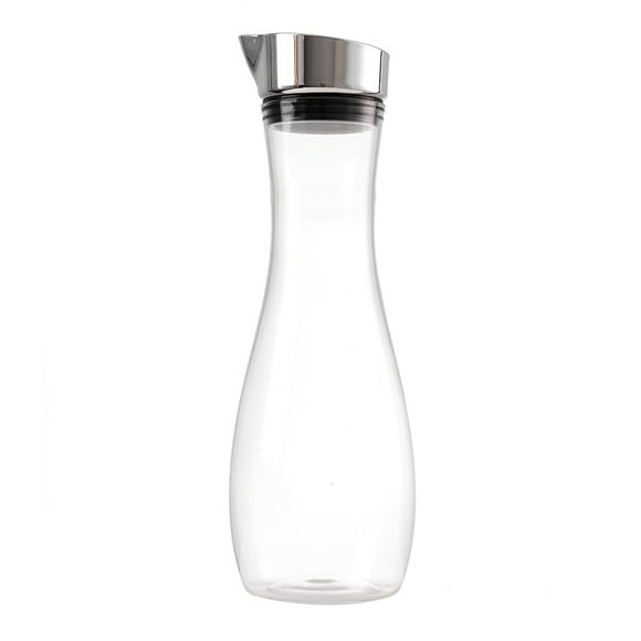 Cold water bottle, juice bottle, 1.2L acrylic transparent juice bottle, glass water bottle, transparent juice bottle with lid