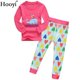 thumbnail image 1 of Pijamas azul turquesa para niñas, trajes de ropa de dormir, regalo de Navidad para niños, conjuntos de ropa de algodón, muñeco de nieve, punto, 1 of 4