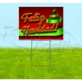 thumbnail image 1 of Feliz Navidad (18" x 24") Yard Sign, Includes Metal Step Stake, 1 of 6