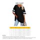 thumbnail image 4 of Camisetas Sueltas para Mujer,Camiseta De Media Manga para Mujer Camisa De Media Manga A Rayas para Mujer Camiseta con Bloqueos De Color con Cuello En V para Mujer Artesanía Superior, 4 of 4