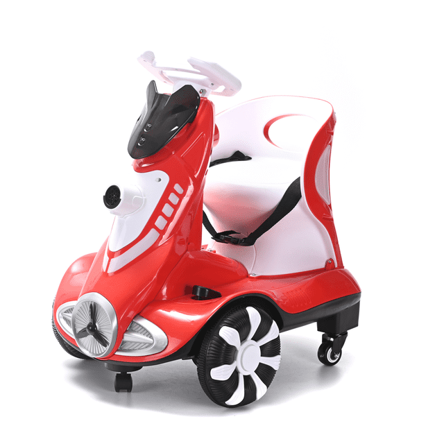 Moto Eléctrica Para Niños Con Burbujas Y Rotación 360°