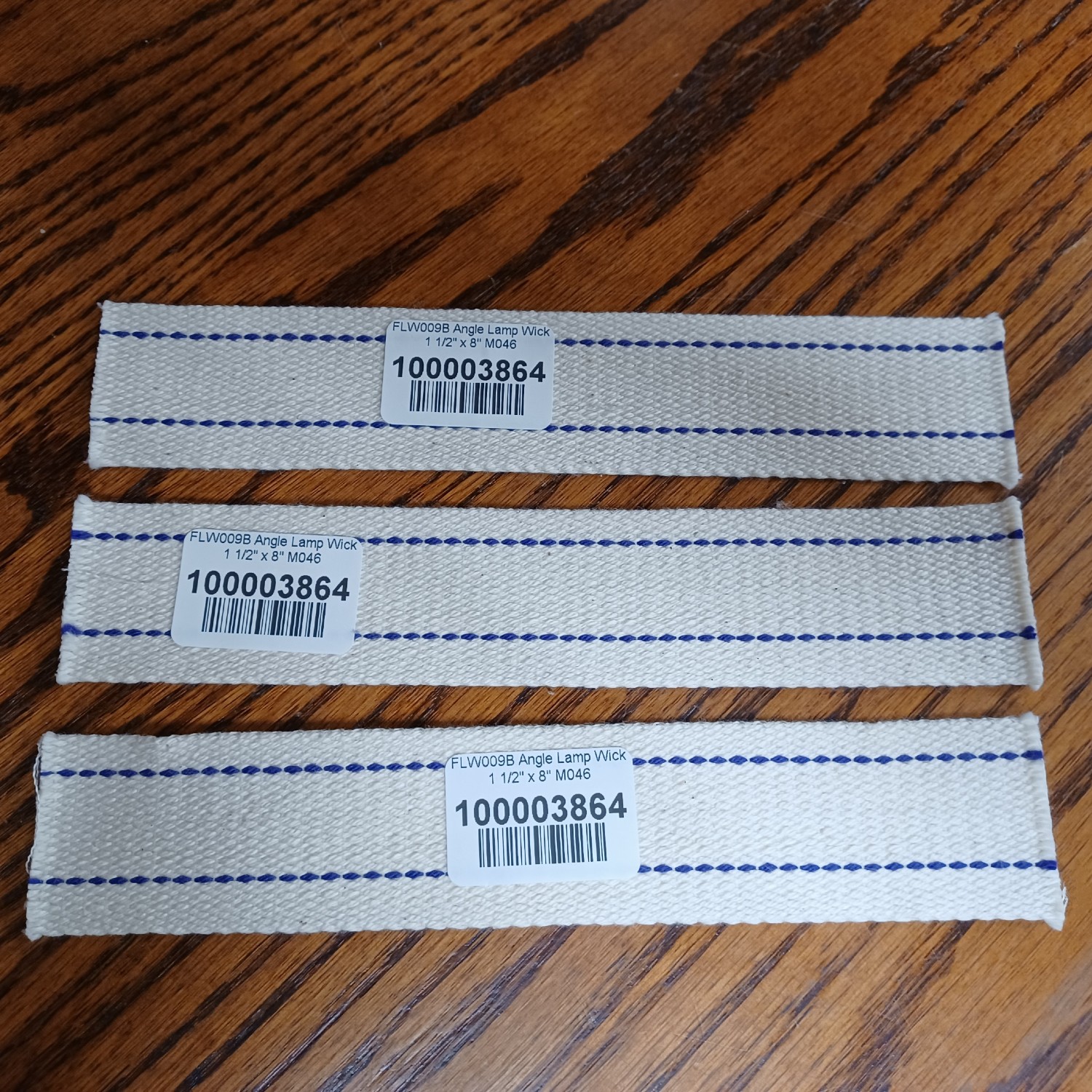 Crownplace Brands 1 1/2" Wide Flat Cotton Oil Lamp Lantern Replacement Wicks Pack of 3