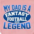 thumbnail image 3 of Inktastic My Dad is a Fantasy Football Legend Baby Burp Cloth, 3 of 3
