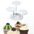 thumbnail image 4 of Soporte de Pastel Escalonado Soporte de Exhibición de Cupcakes Soporte de Joyería Estante de Postres para Escritorio Cocina Fiesta de Cumpleaños Celeb Blanco S Baoblaze Puesto de pasteles, 4 of 6