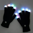 thumbnail image 1 of DEBGFS Flashing Gloves Glow LED Rave Light Finger Lighting Mitt,Luminous Gloves for Kids Having Fun Partying,Black, 1 of 8