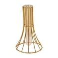 thumbnail image 2 of Bud Vase, Gold Iron Holder Clear Glass Hydroponic Vase, Tabletop Floral Centerpiece Container, Decorative Accent for Home, Room, Office, Desk & Wedding Use, 2 of 6
