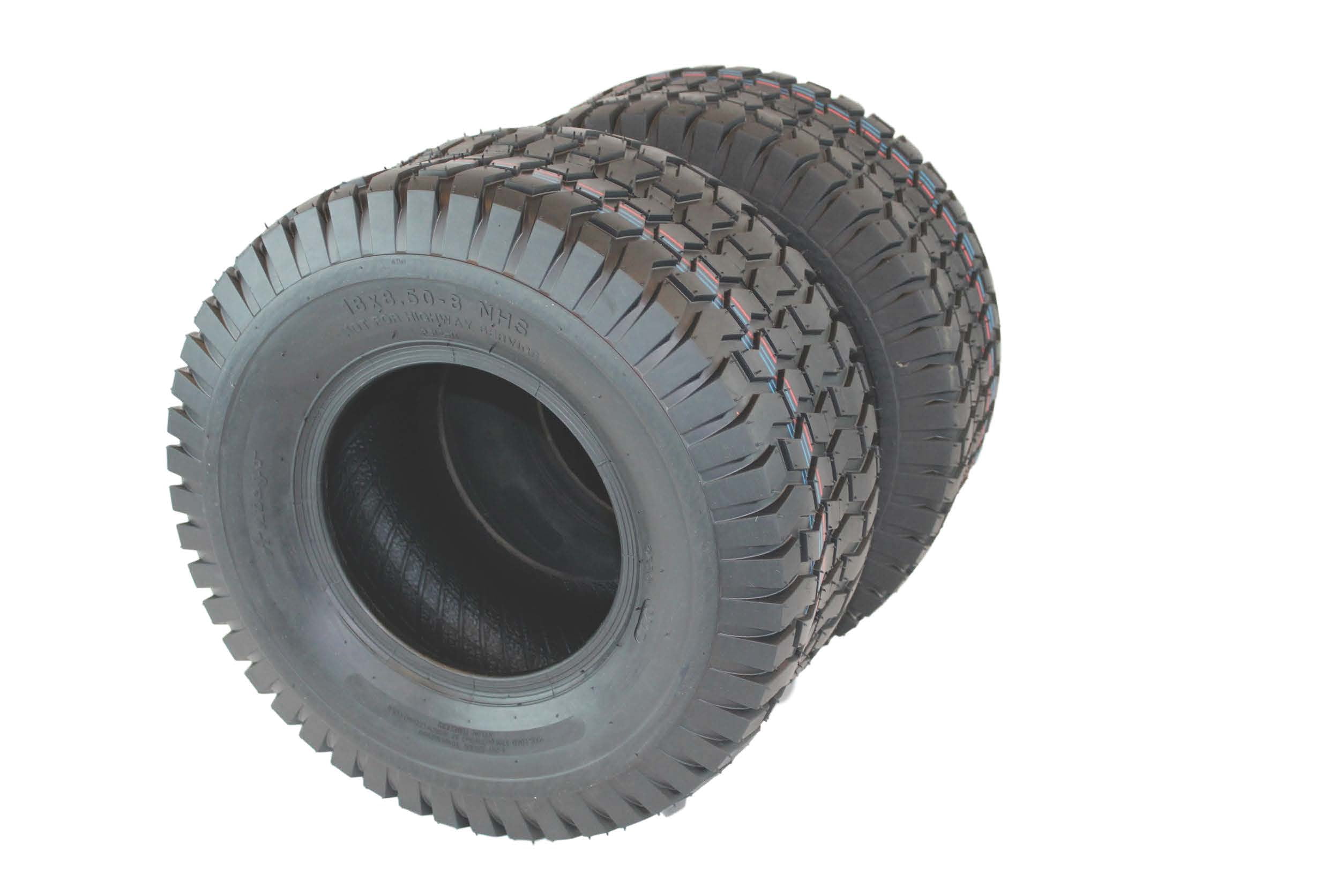 Set of Two 18x8.508 4 Ply Turf Tire for Lawn & Garden Mower (2) 18x8.5