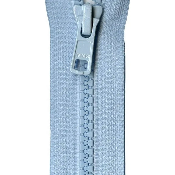 YKK Mini Vislon Separating Zipper, 10", Baby Blue