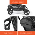 thumbnail image 5 of Summer Infant 3Dpac CS Compact Stroller, Black – Car Seat Adaptable Baby Lightweight Stroller with Convenient One-Hand Fold, Reclining Seat and Extra-Large Canopy, 5 of 5
