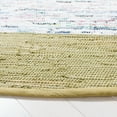 thumbnail image 5 of SAFAVIEH Montauk Tennyson Braided Border Cotton Area Rug, Ivory/Olive, 6' x 6' Round, 5 of 6