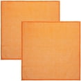 thumbnail image 1 of Miangastore Rustic Cloth Napkin Orange Cotton Linen 2Set 15.7x15.7x0.08in, 1 of 8