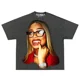 thumbnail image 3 of Camisetas de estilo hip hop con estampado de retrato de cabeza grande de moda Harajuku para mujer, camisetas de manga corta de gran tamaño con diseño INS Sense, camisetas estilo callejero americano Y2, 3 of 5