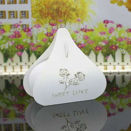 Exquisite Wedding Favors (30PCS Exquisite Laser Cut Candy Boxes Wedding Party Favor Birthday Bridal Shower Gift Sweet Boxes Romantic Rose)