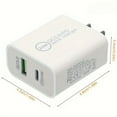 thumbnail image 7 of 20w + 18w FAST CHARGING WALL CHARGER SET, USB-C/USB-A UNIVERSAL POWER ADAPTER WITH 2 PD USB-C TO LIGHTING CABLES., 7 of 7