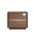 thumbnail image 5 of Weston Home Potrero Danish-Inspired Modern 1-Drawer Nightstand, Walnut Finish, 5 of 7