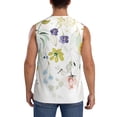 thumbnail image 4 of Balery Wildflowers Camisetas sin mangas para hombre, absorbe la humedad y protege contra el mal olor.-X-Large, 4 of 7