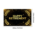 thumbnail image 2 of LUUFILx Happy Retirement Banner Decoration Backdrop for Retirement Party Celebration Supplies Photography Background Ribbon and Glitter Decors, 2 of 7
