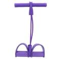 thumbnail image 2 of 2 Tube Foot Pedal Pull Rope, Convenient to Use Easy to Carry Sit Up Training Rope Fitness Pull Rope, for Indoor and Outdoor Fitness Training Fitness Equipment Yellow,Purple, 2 of 7