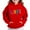 Red, variant on Thetops Toddler Rainbow LOVE Hoodie - 4T, Black, 100% Polyester with Kangaroo Pocket, Durable & Easy Care for Active Kids
