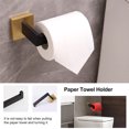 thumbnail image 5 of 5 - Piece Bathroom Hardware Accessories Set Wall Mounted, 5 of 8