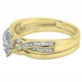 thumbnail image 2 of Dazzlingrock Collection Round White Diamond Marquise Shape Bridal Engagement Ring Set for Women (0.33 ctw, Color I-J, Clarity I1-I2) in 14K Yellow Gold, Size 6.5, 2 of 6