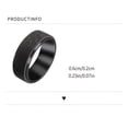 thumbnail image 3 of Qarigey Anillos para hombre, adorno de mano elegante, anillo de acero de titanio para hombre exquisito, accesorio de decoración de moda, Ropa, zapatos y accesorios Miscelánea Negro 17 mm, 3 of 6