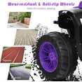 thumbnail image 6 of Infans 12V Kids 4-Wheeler ATV Quad Ride On Car w/ LED Light & Music Purple, 6 of 7