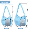 thumbnail image 2 of Bolsa acolchada UIXIZQ para mujer, acolchada, nailon azul, 2 of 7