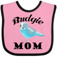thumbnail image 3 of Inktastic Budgie Mom Parakeet Budgerigar Bird Girls Baby Bib, 3 of 4