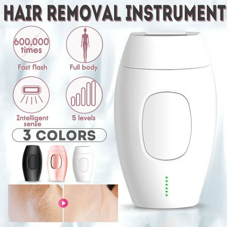 600,000 Pulse Mini Painless Laser Hair Removal Remover Device System Instrument 5 levels Permanent IPL Household Face Leg Body Skin Photonic