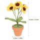 thumbnail image 2 of IDEANATEGRATE Flor Artificial De Girasol Tejida En Para Única Y Duradera, 2 of 7
