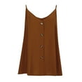 thumbnail image 5 of BAODANN Women Button Down V Neck Strappy Tank Tops Loose Casual Sleeveless Shirts Blouses Women Tops Workout 3x Workout Tops Polyester Top Women Pajamas Women Shirt with Strings, 5 of 8