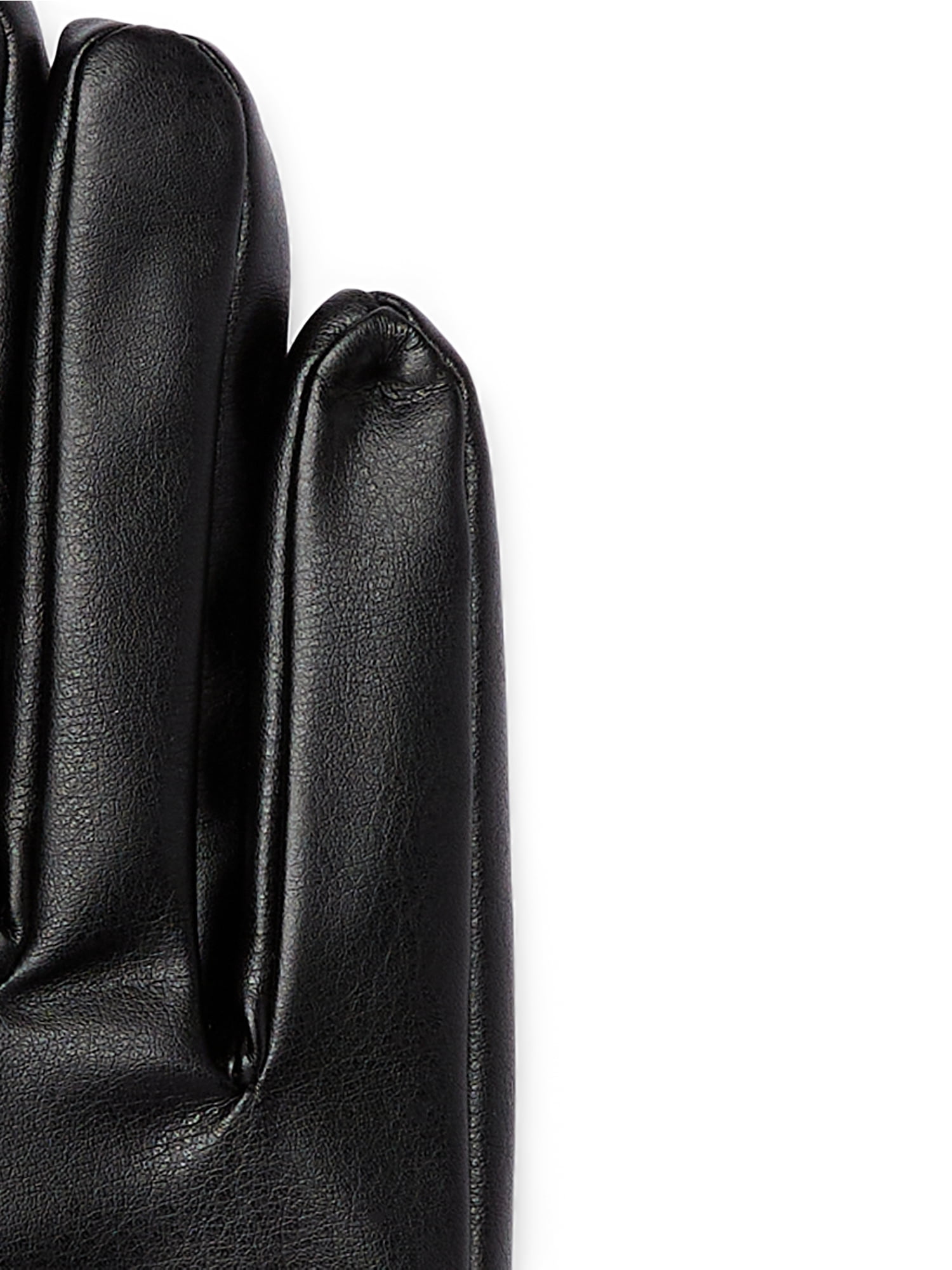Time and Tru Women's Faux Fur Cuff Winter Glove, S/M, Black