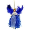 thumbnail image 2 of 7.5In Christmas Tree Topper Fairy Angel Christmas Tree Pendant Fabric Angel Christmas Tree Topper For Christmas Decorations Tree Ornament, 2 of 4