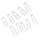thumbnail image 5 of 10x s superiores de punta de caña de pescar livianos Guías de varilla de acero inoxidable Piezas de reparación de varillas DIY, Guías de línea d - Plata Sunnimix Anillo de la punta de las guías de la caña de pescar, 5 of 8