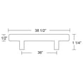 thumbnail image 2 of emtek 36'' center bar pull, 2 of 2