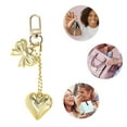 thumbnail image 3 of Unique Bargains 1 Pc Handbag Charms Keychains Fashion Heart Bow Bag Accessories Gold Tone, 3 of 5