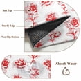 thumbnail image 6 of Round Rug 7Ft Washable Non-Slip, Red Roses Circle Area Rugs for Living Room Bedroom, Valentine's Day Flowers Floral Simple Vintage Indoor Floor Mats Carpet Runner for Home Decor Aesthetic, 6 of 8